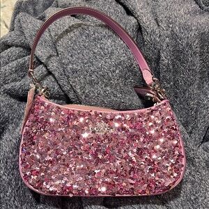 Coach Pink Sequin Shoulder Bag